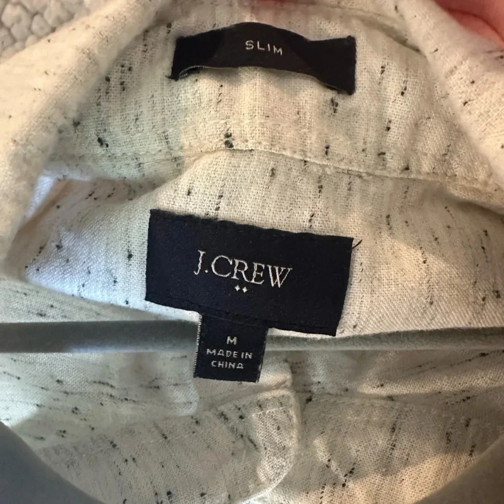 Grey marled short sleeve button down - Picture 3 of 3